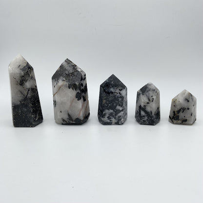 Lot de 5 Pointes Tourmaline / Quartz n°5