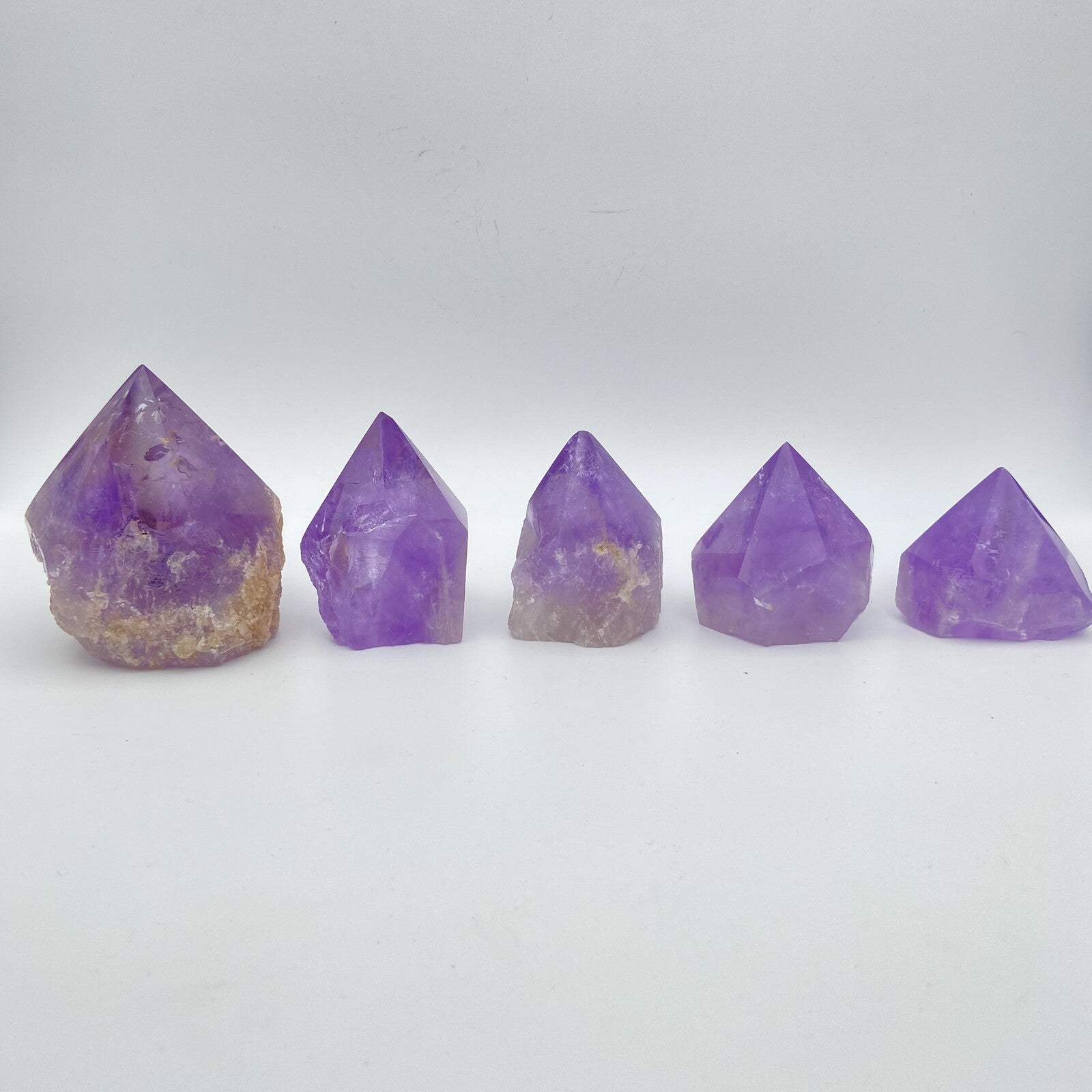 Lot de 5 Pointes Améthyste Bolivie n°1