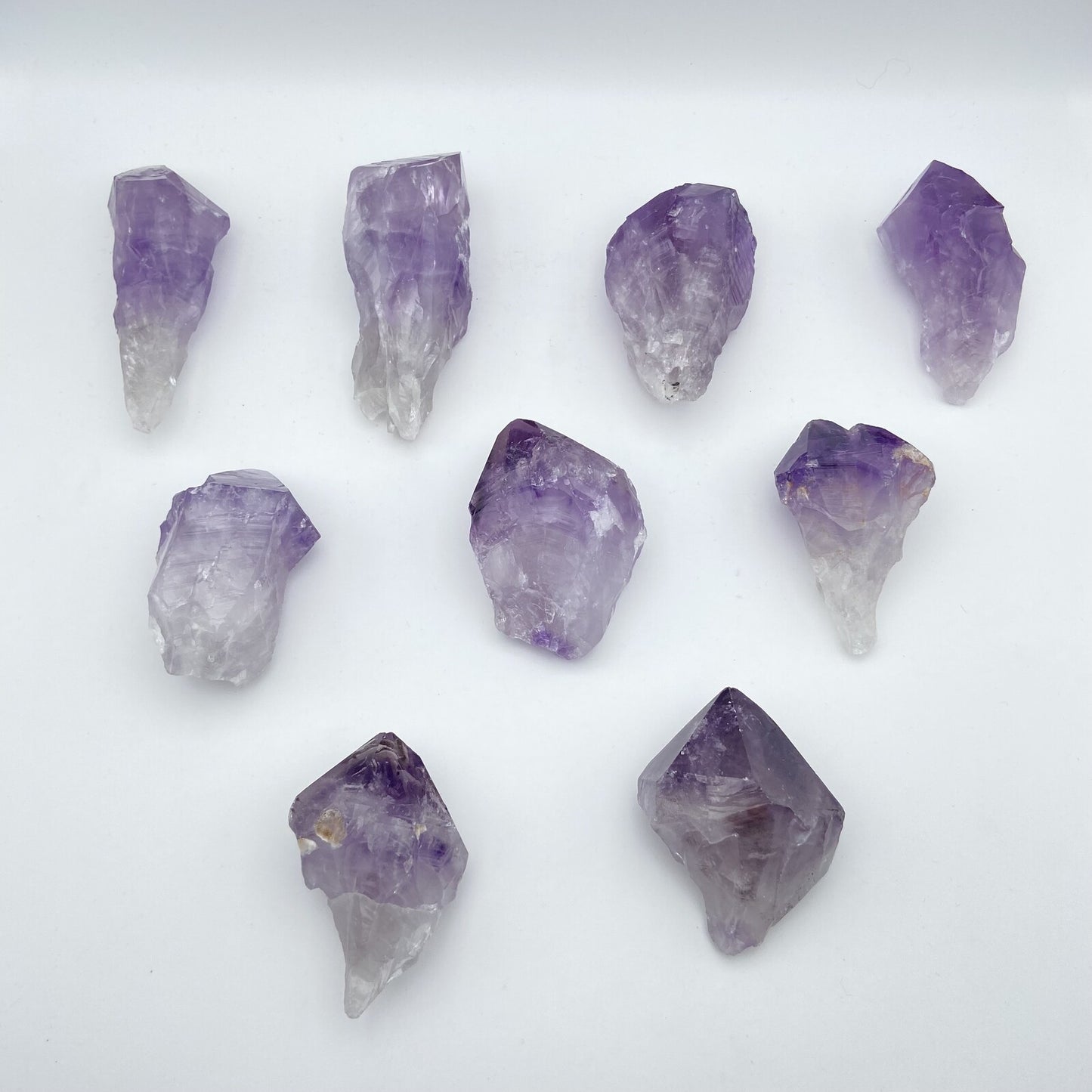 Lot de 9 Pointes Améthyste Brutes n°3