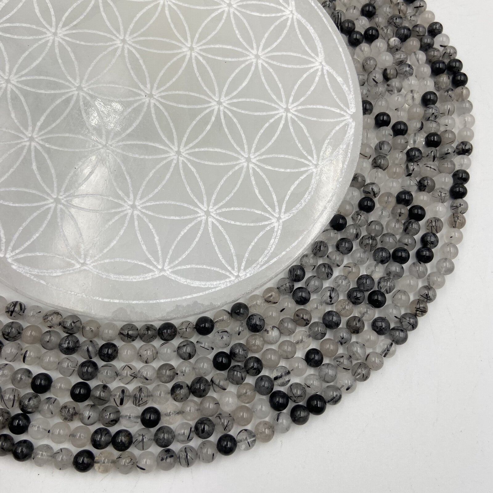 Rang - Tourmaline Noire et Quartz EXTRA (6 mm)