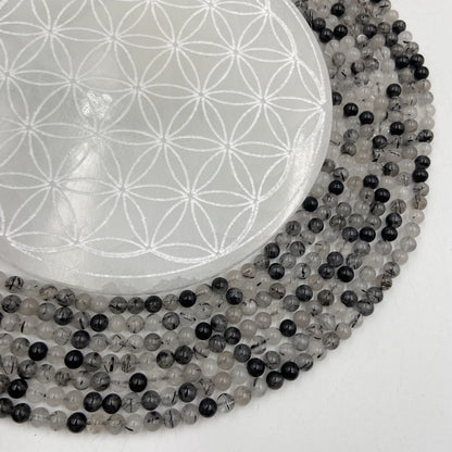 Rang - Tourmaline Noire et Quartz EXTRA (6 mm)