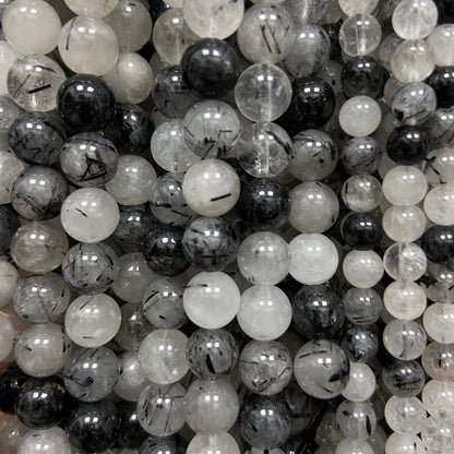 Rang - Tourmaline Noire et Quartz EXTRA (6 mm)