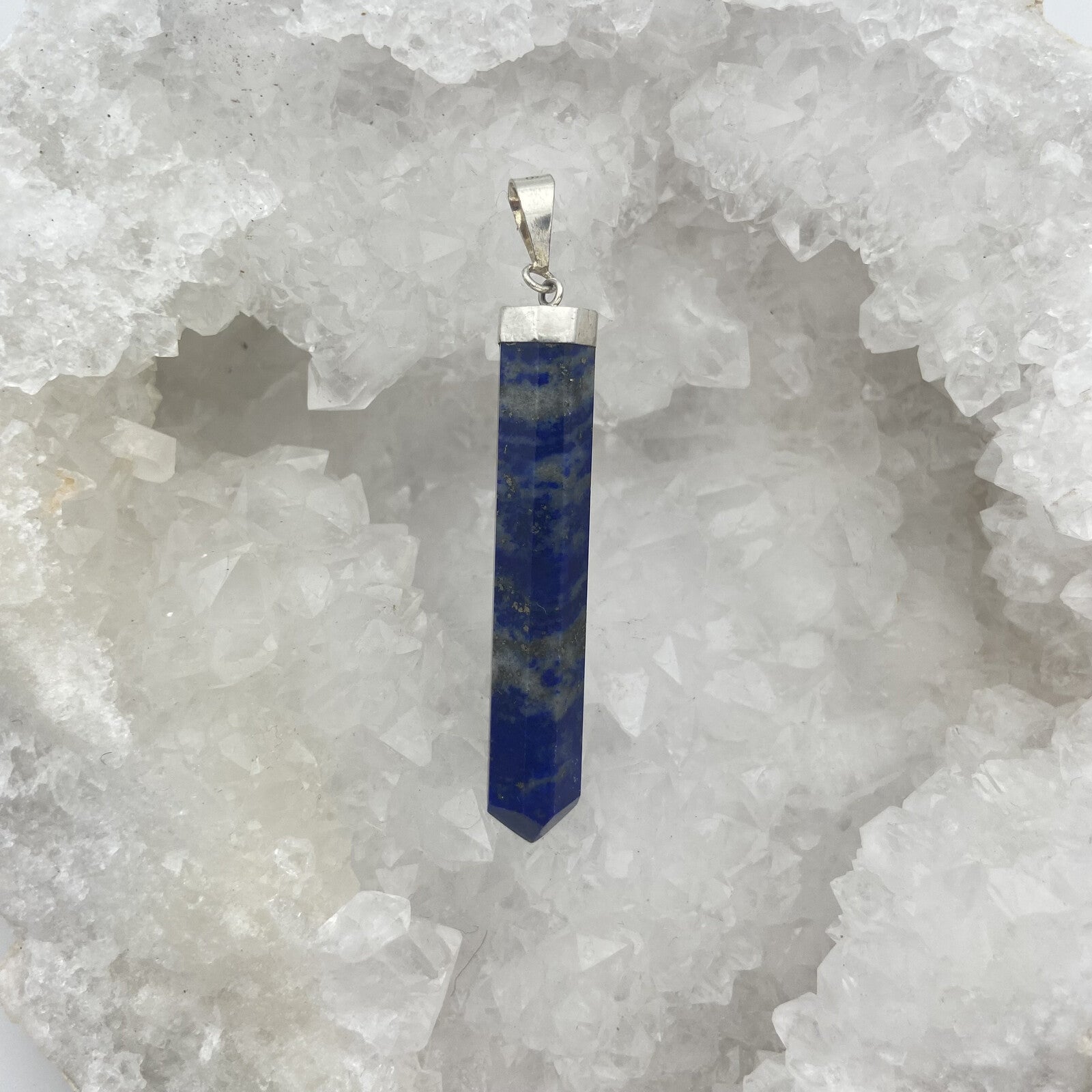 Pendentif Argent - Pointe Lapis Lazuli