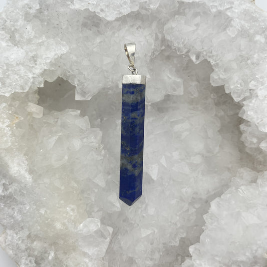 Pendentif Argent - Pointe Lapis Lazuli
