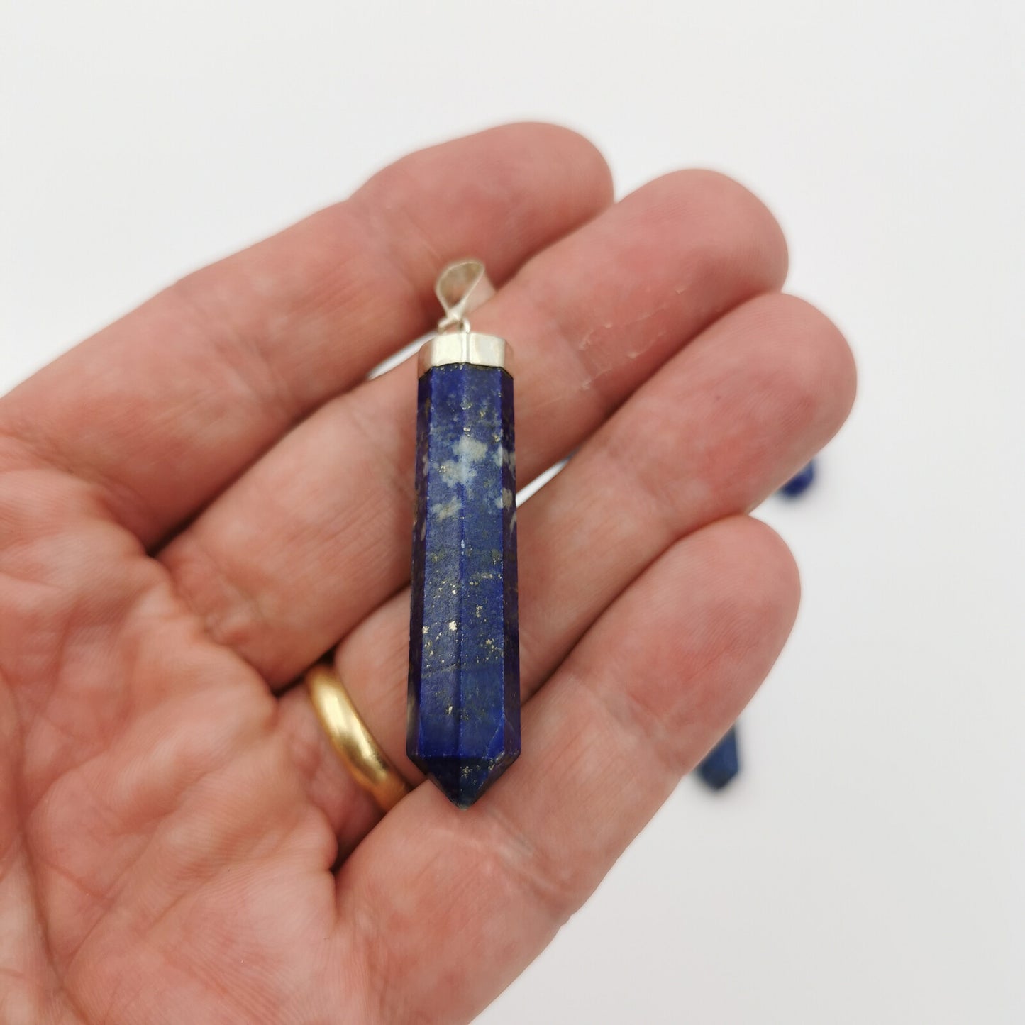 Pendentif Argent - Pointe Lapis Lazuli