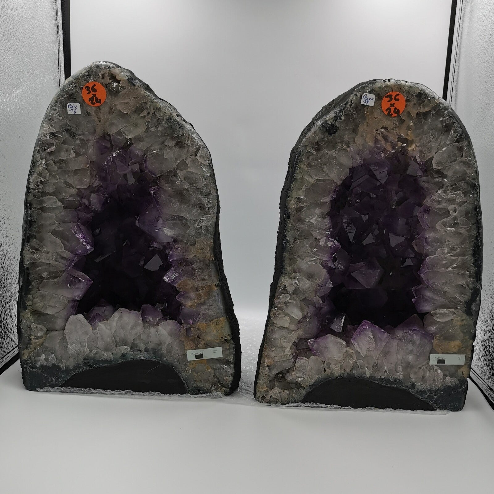 Paire de Géode - Améthyste n°78