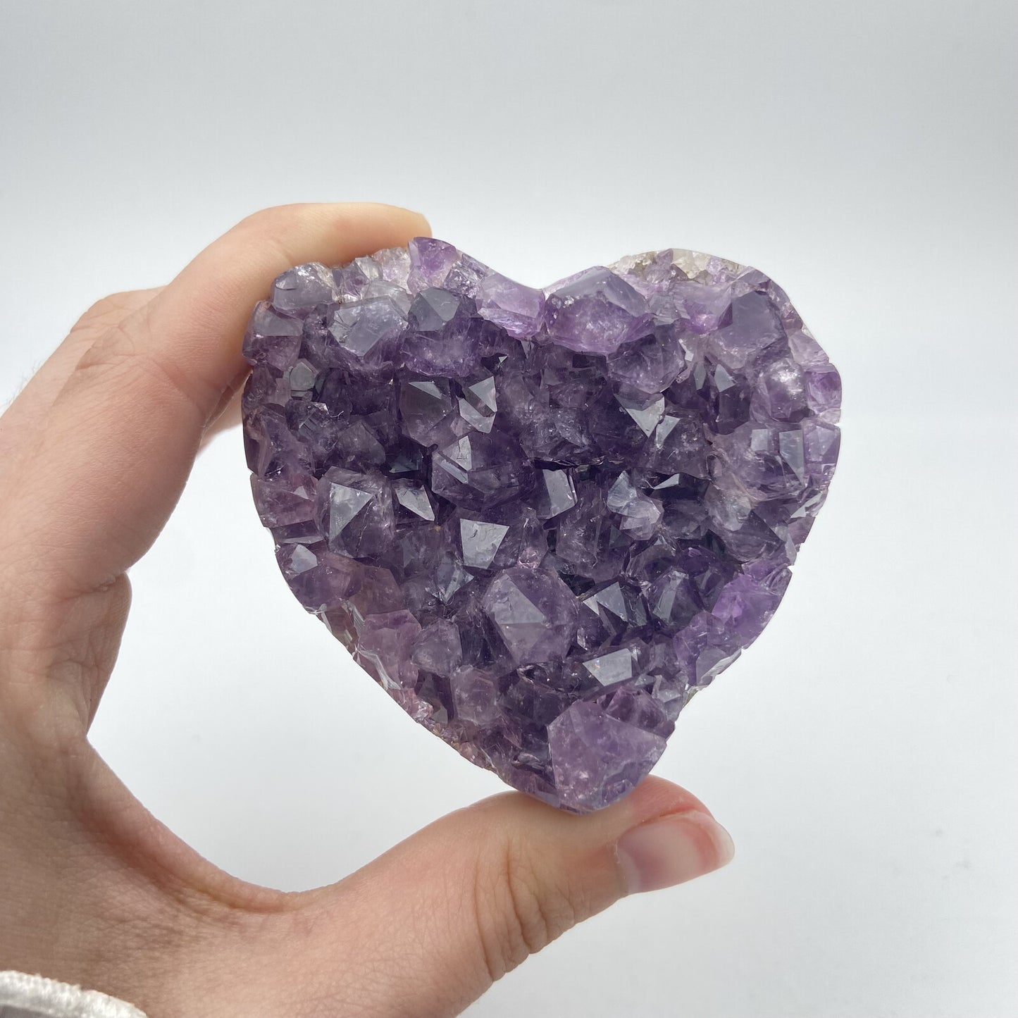 Lot de 3 Coeurs - Améthyste n°4 - 820 g