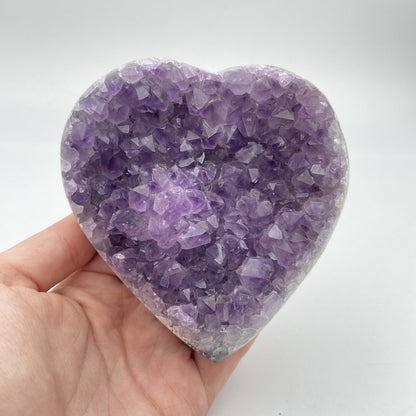 Lot de 3 Coeurs - Améthyste n°5 - 970 g