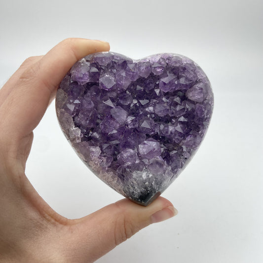 Lot de 3 Coeurs - Améthyste n°6 - 850 g