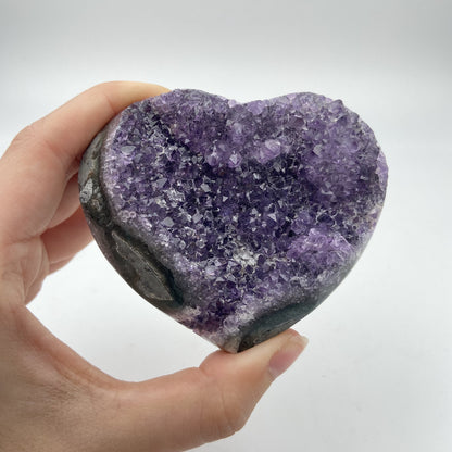 Lot de 3 Coeurs - Améthyste n°8 - 750 g