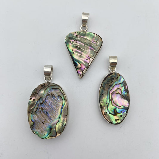 Lot de 3 Pendentifs Argent - Nacre n°2