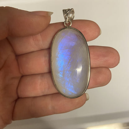 Lot de 3 Pendentifs Argent - Labradorite Blanche n°1