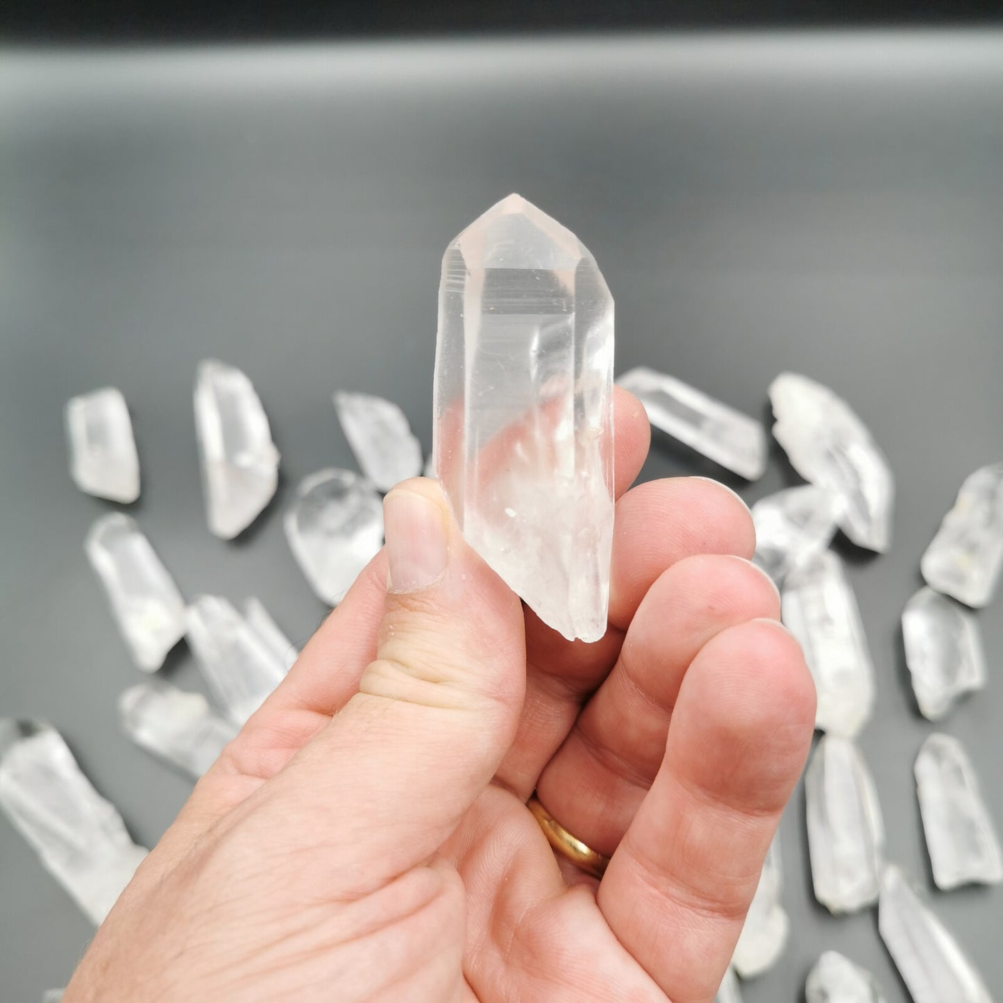 Pointes de cristal / quartz brut - Moyen