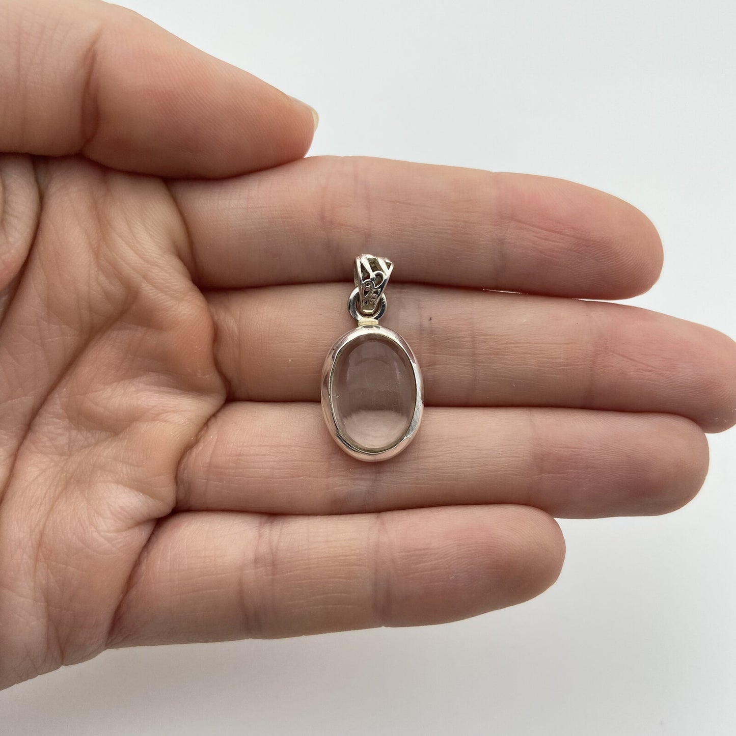 Pendentif Argent - Cristal de Roche