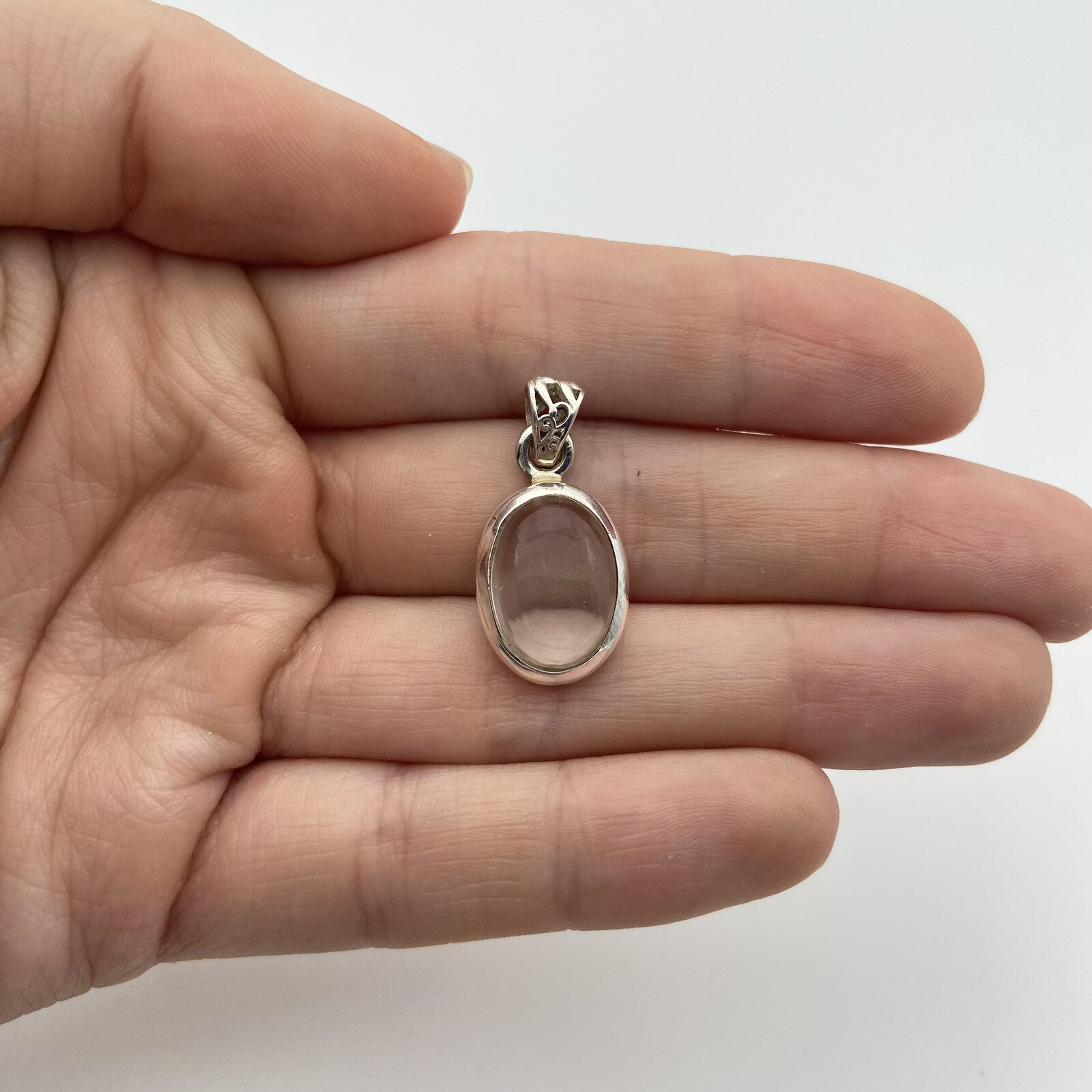 Pendentif Argent - Cristal de Roche