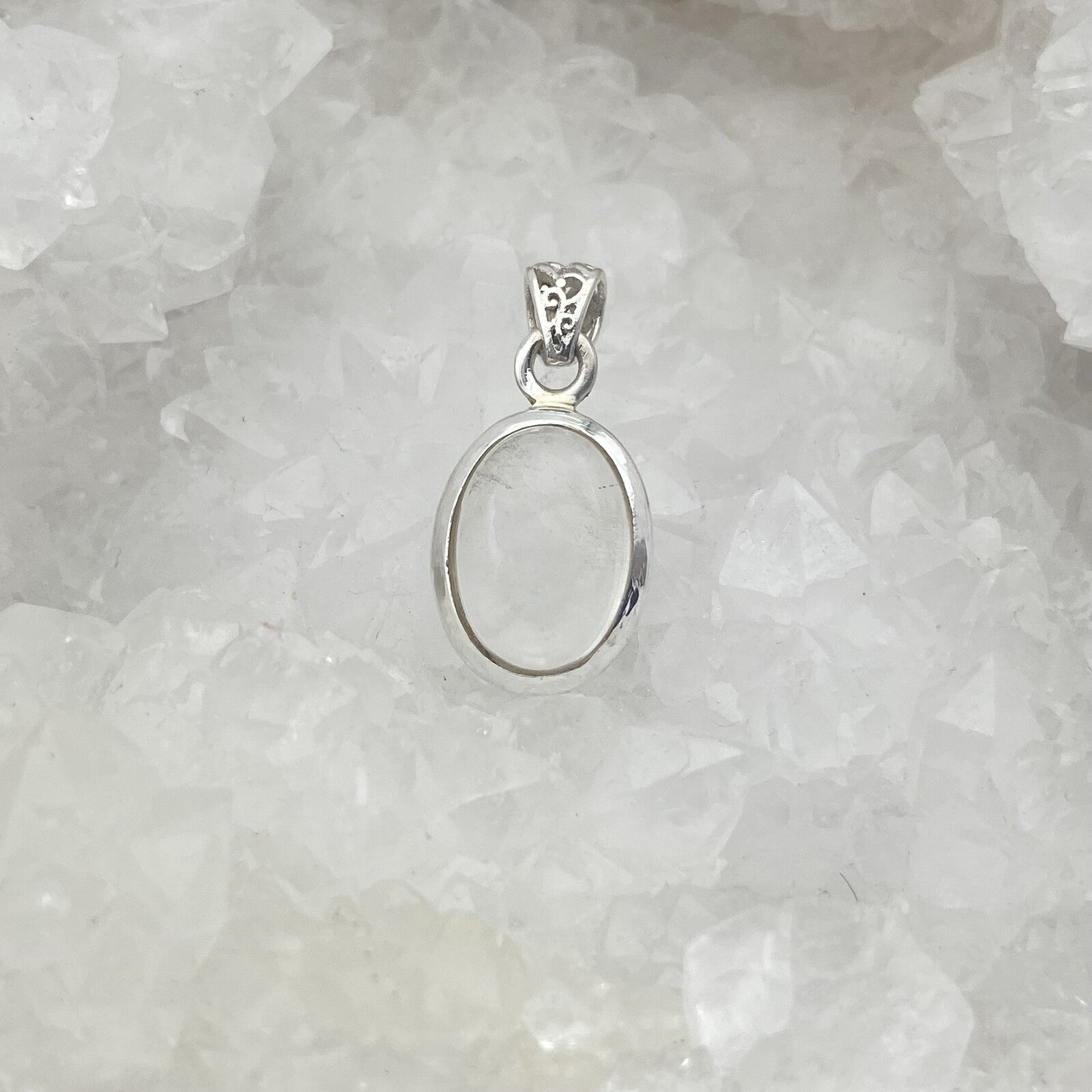 Pendentif Argent - Cristal de Roche