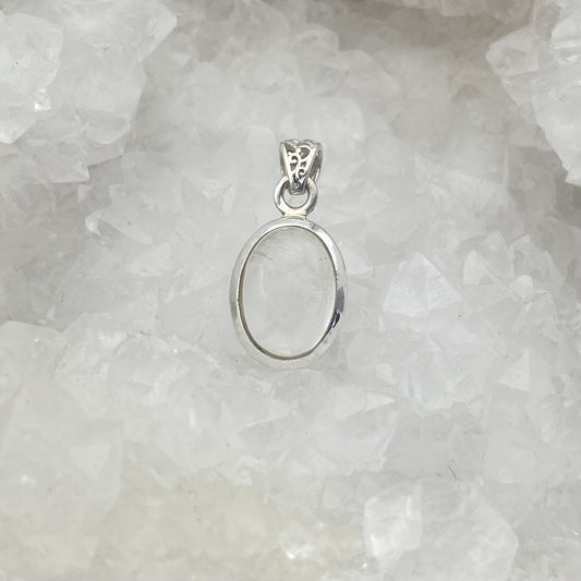 Pendentif Argent - Cristal de Roche