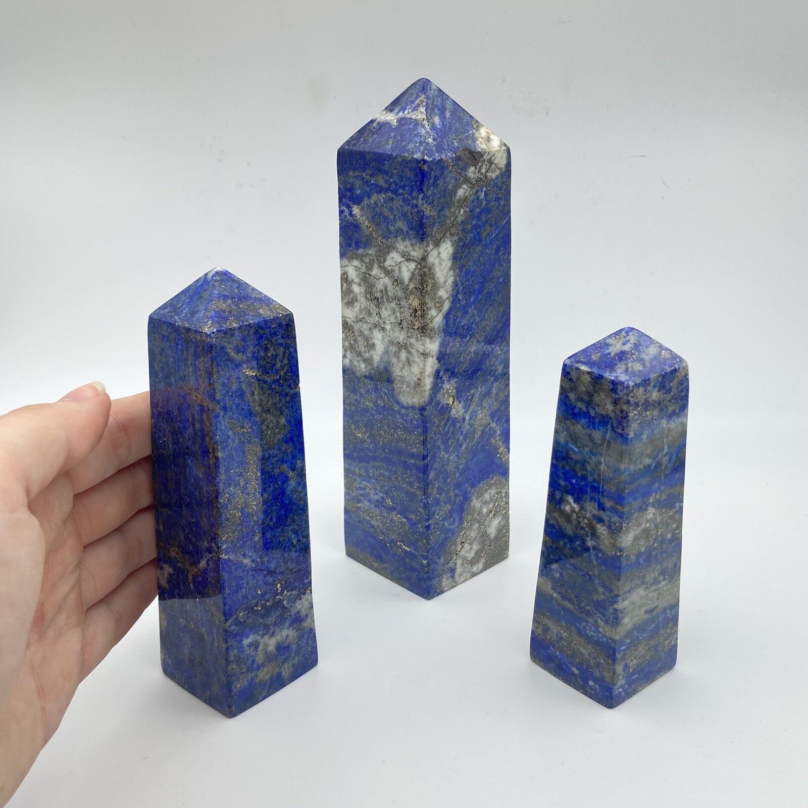 Lot de 3 Obélisques - Lapis Lazuli EXTRA n°1