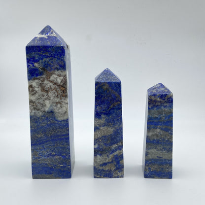 Lot de 3 Obélisques - Lapis Lazuli EXTRA n°1