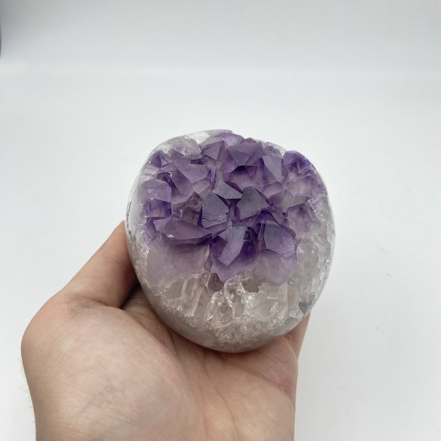 Lot de 3 Améthystes Brutes - Bords Polis n°2 - 2,970 kg