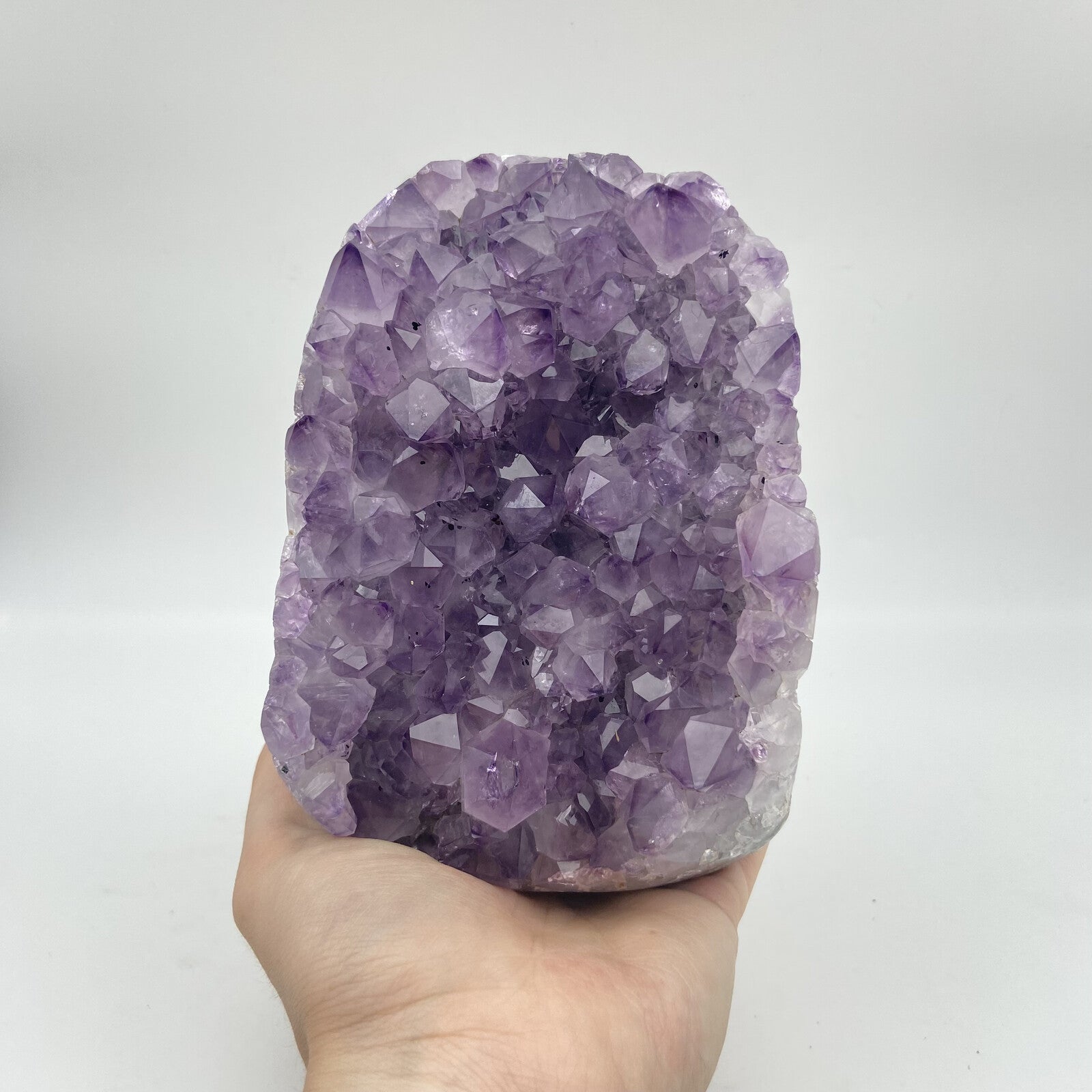 Lot de 3 Améthystes Brutes - Bords Polis n°3 - 3,480 kg