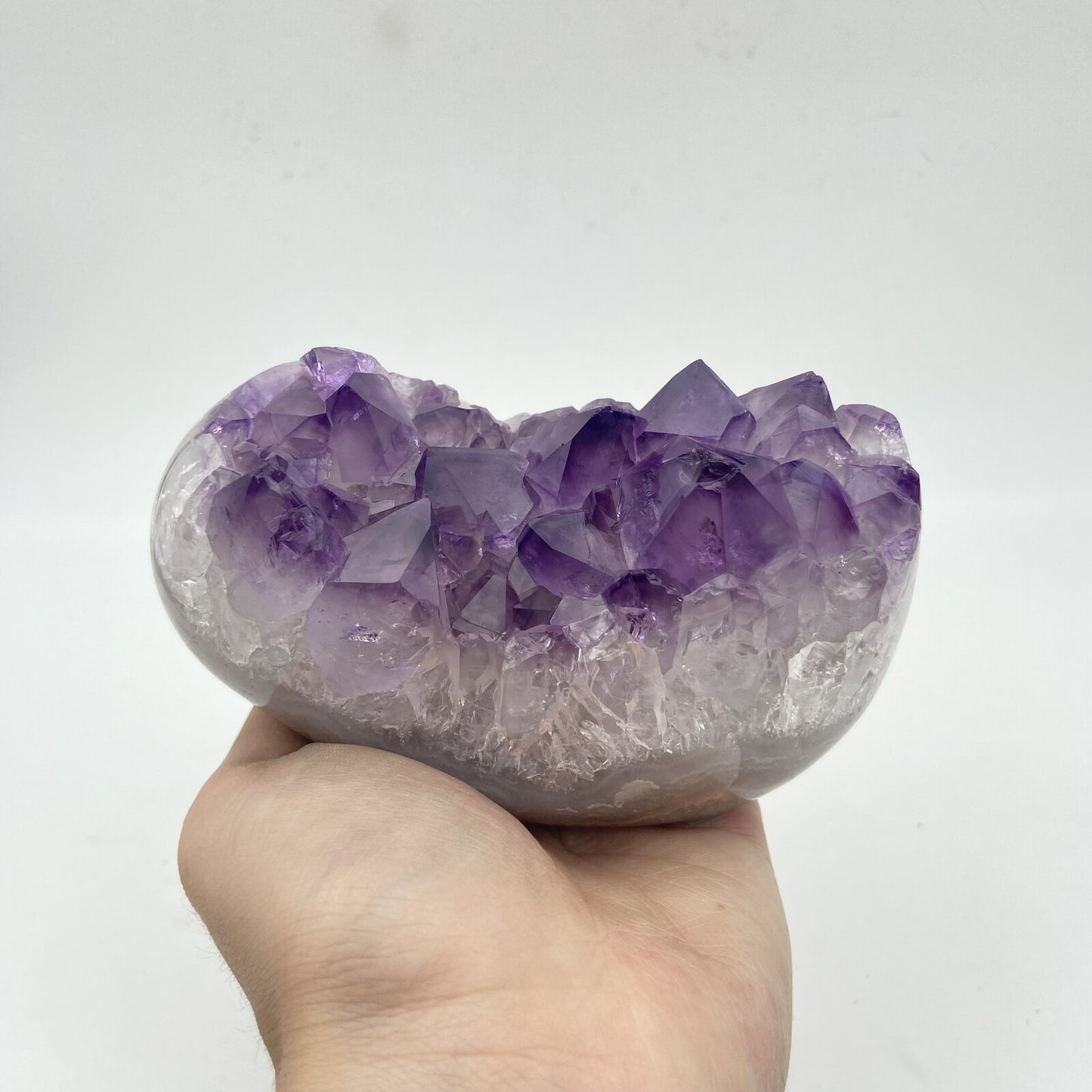 Lot de 3 Améthystes Brutes - Bords Polis n°3 - 3,480 kg