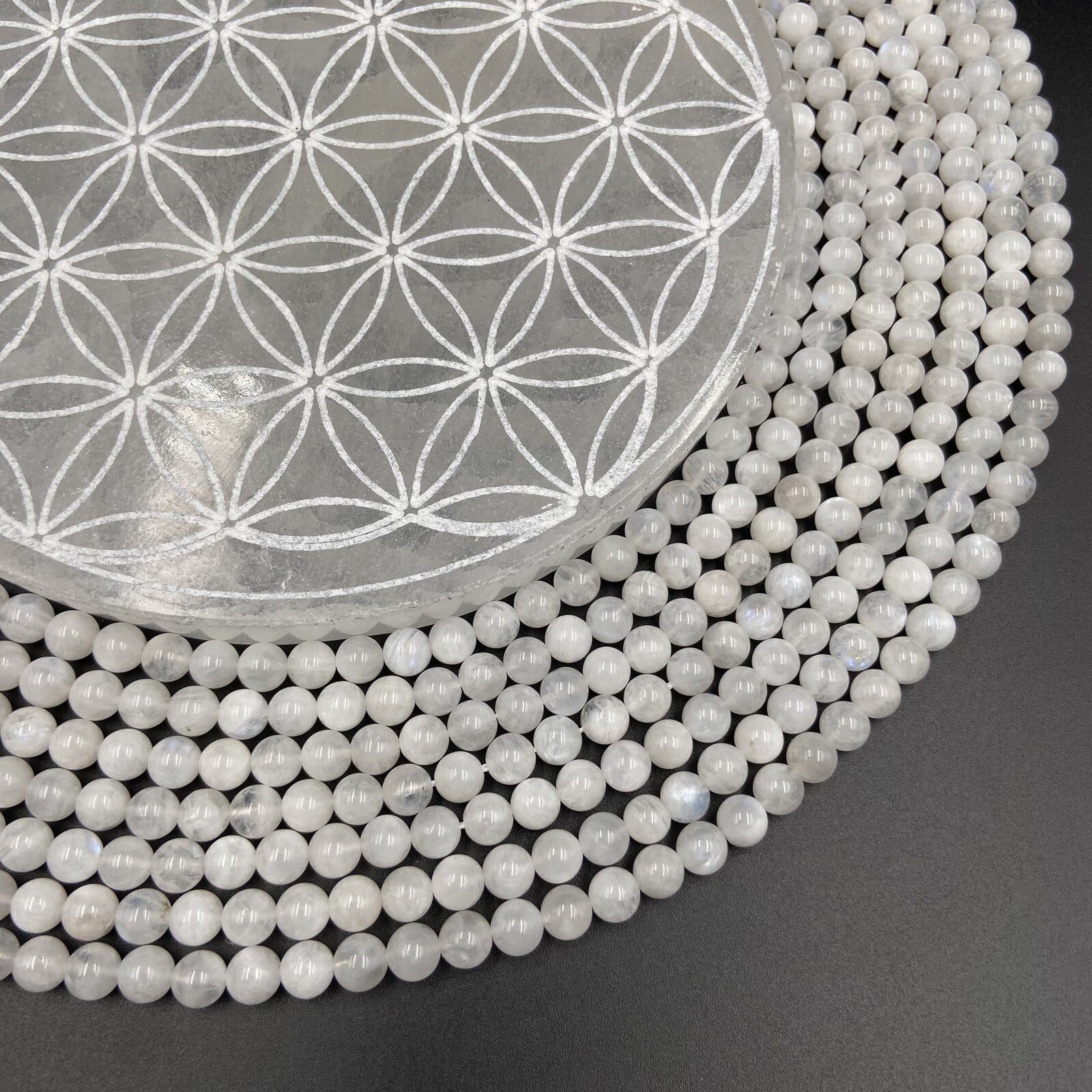 Rang - Pierre de Lune Transparente (6 mm)