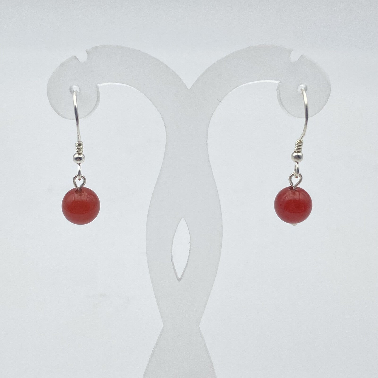 Boucles d'oreilles Argent - Perles Cornaline