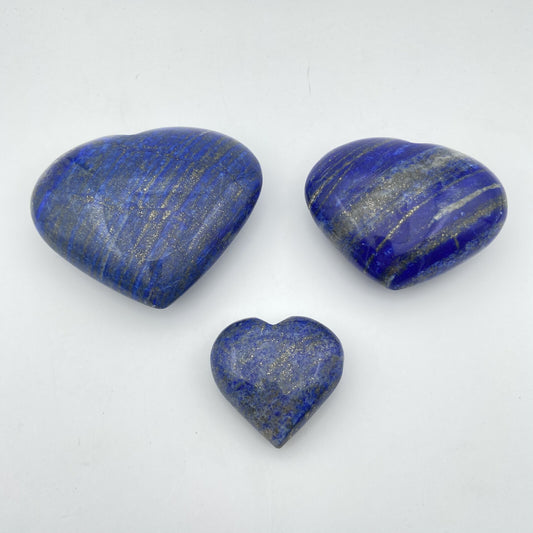 Lot de 3 Coeurs - Lapis Lazuli EXTRA n°3