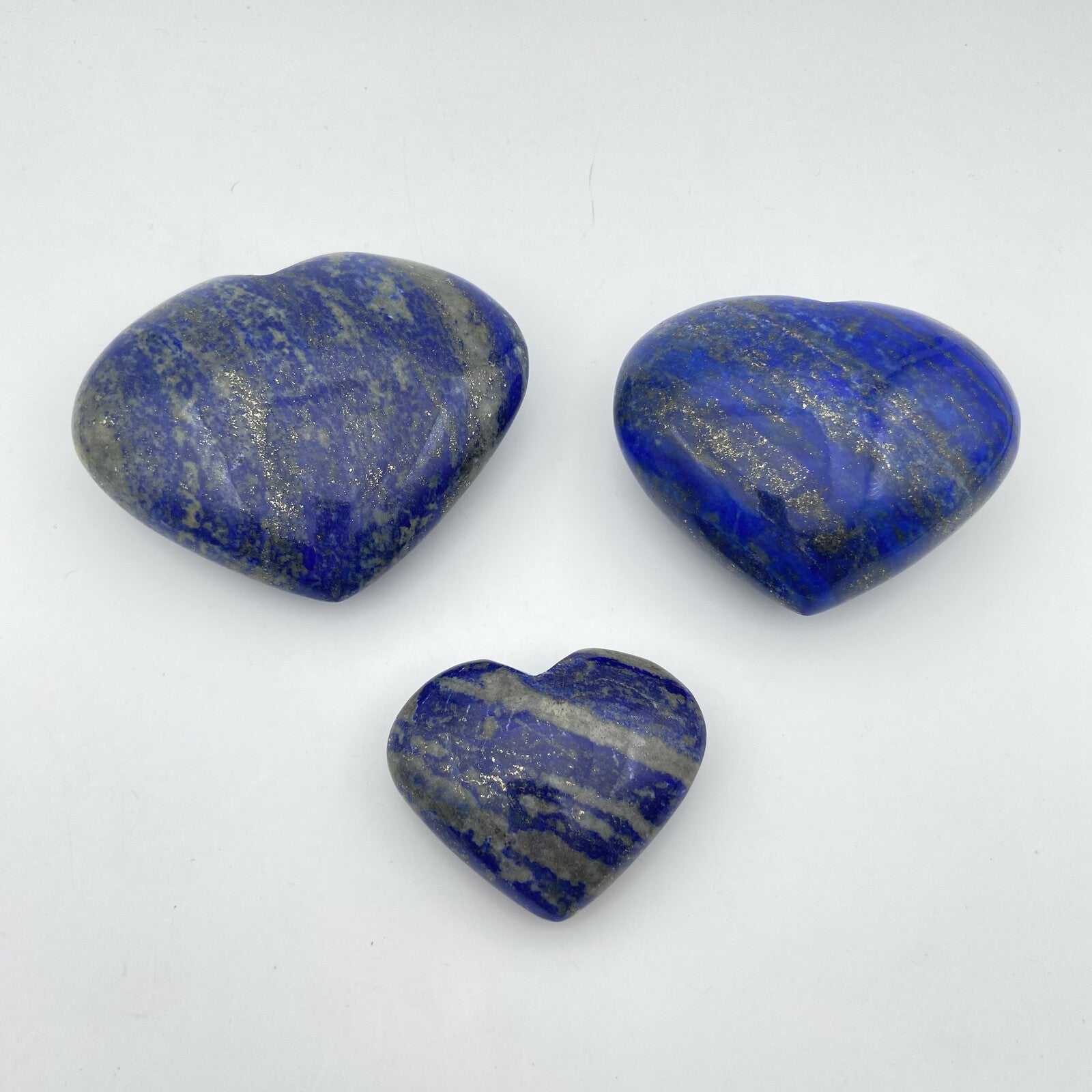 Lot de 3 Coeurs - Lapis Lazuli EXTRA n°4