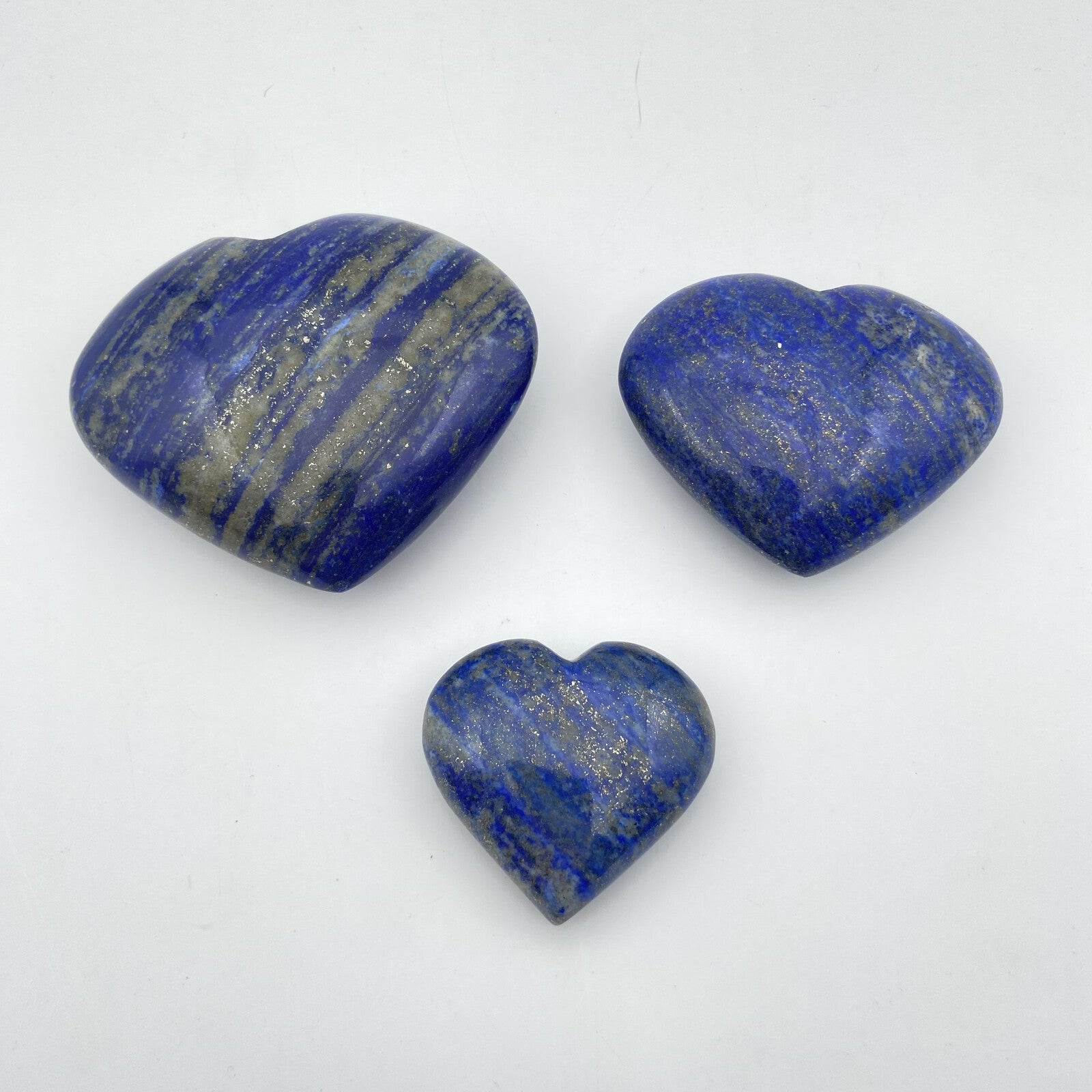 Lot de 3 Coeurs - Lapis Lazuli EXTRA n°5