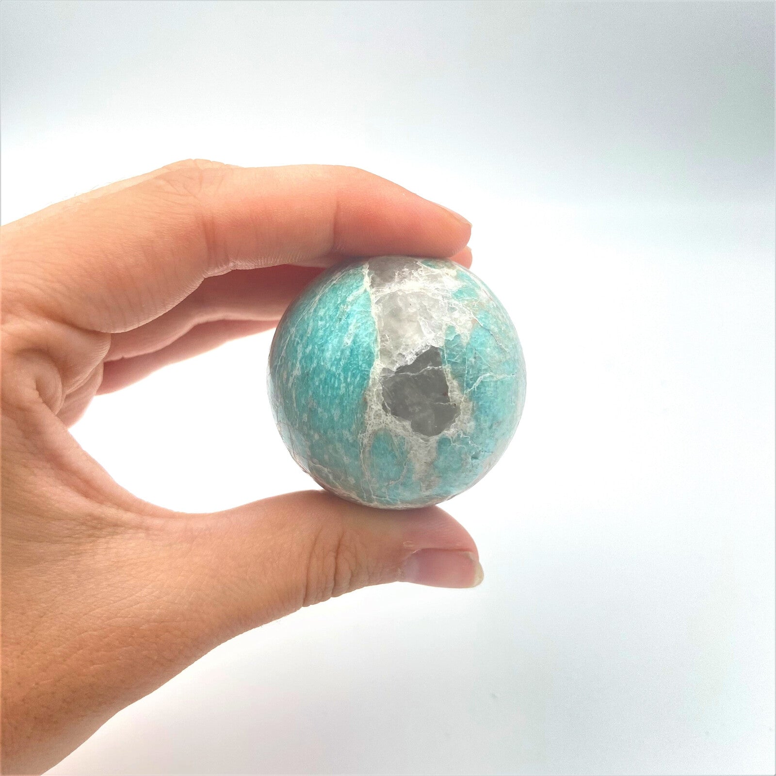 Lot de 3 Sphères - Amazonite n°1