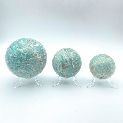 Lot de 3 Sphères - Amazonite n°5