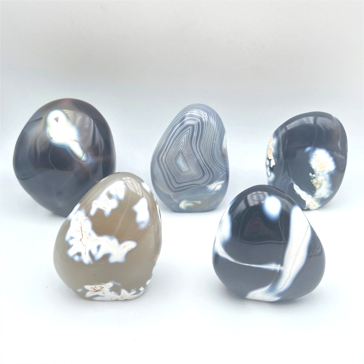 Lot de 5 Formes Libres - Agate Orque n°4