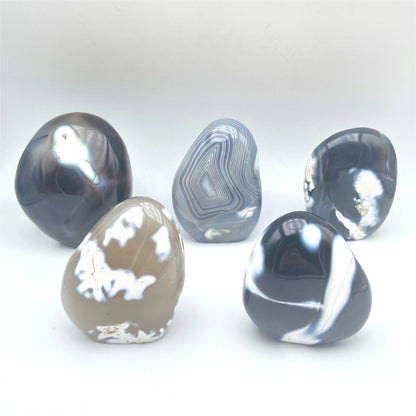 Lot de 5 Formes Libres - Agate Orque n°4