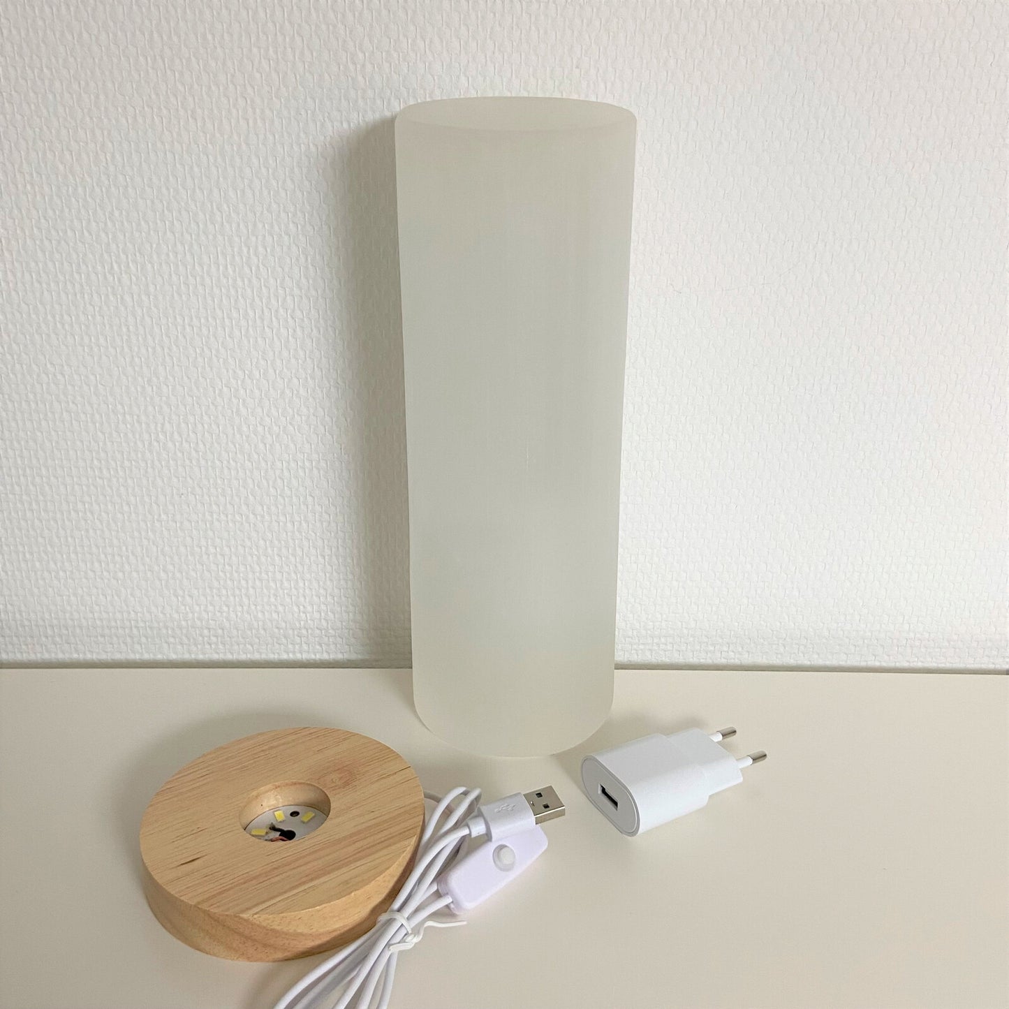Lampe en Sélénite - Ronde (25 cm)
