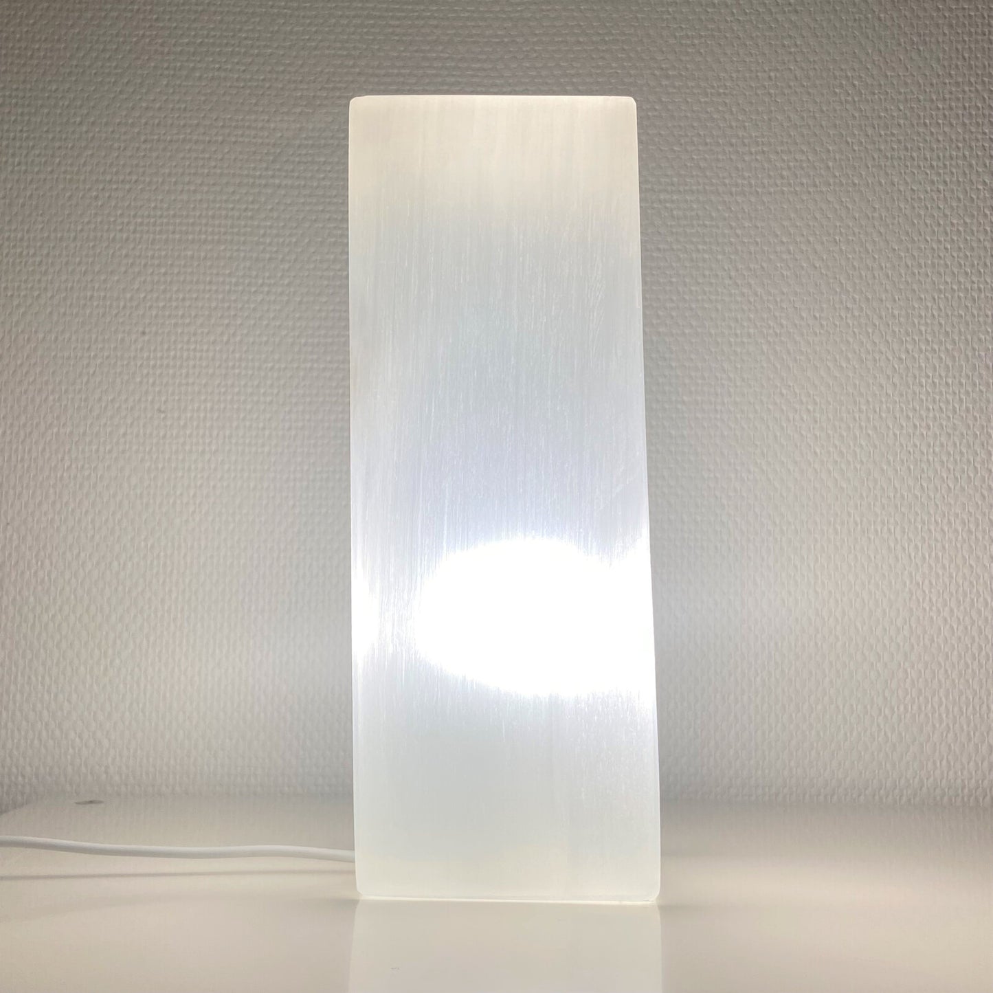 Lampe en Sélénite - Carrée (25 cm)