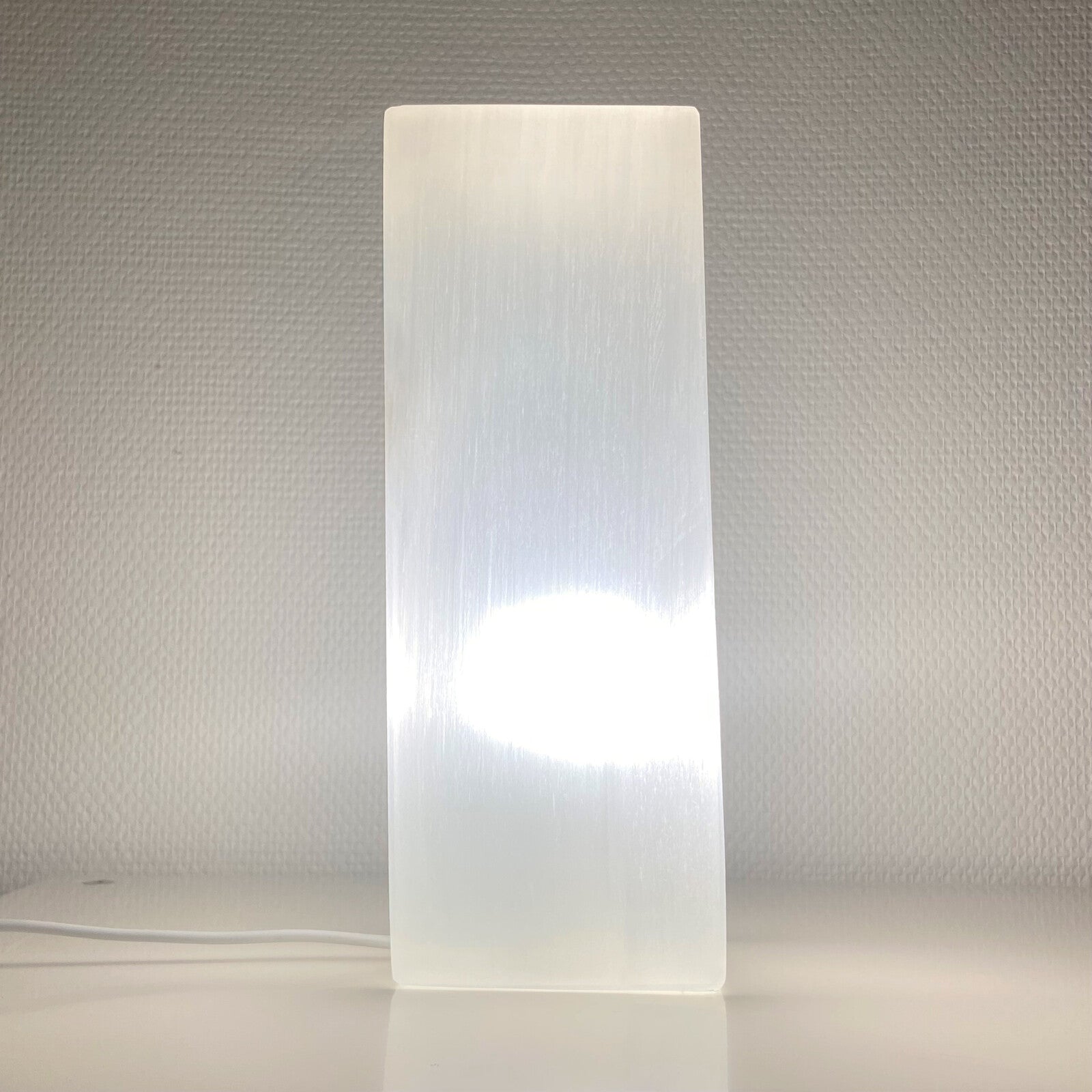 Lampe en Sélénite - Carrée (25 cm)