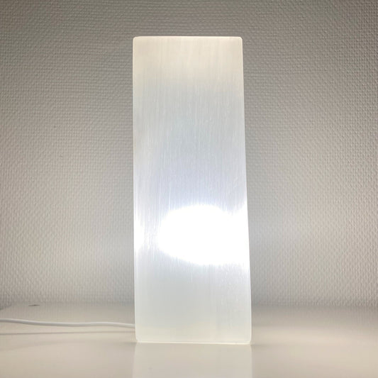 Lampe en Sélénite - Carrée (25 cm)
