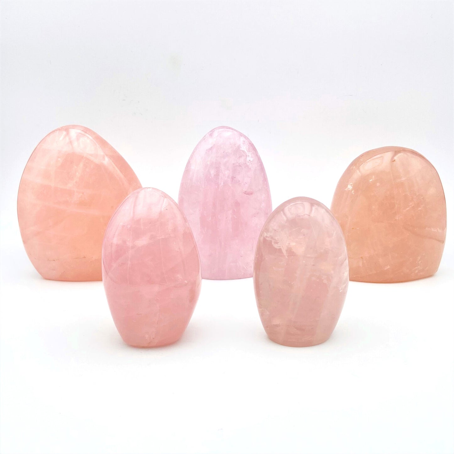 Lot de 5 Formes Libres - Quartz Rose n°1