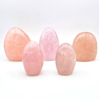 Lot de 5 Formes Libres - Quartz Rose n°1
