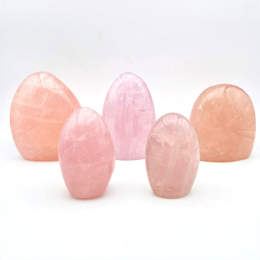 Lot de 5 Formes Libres - Quartz Rose n°1