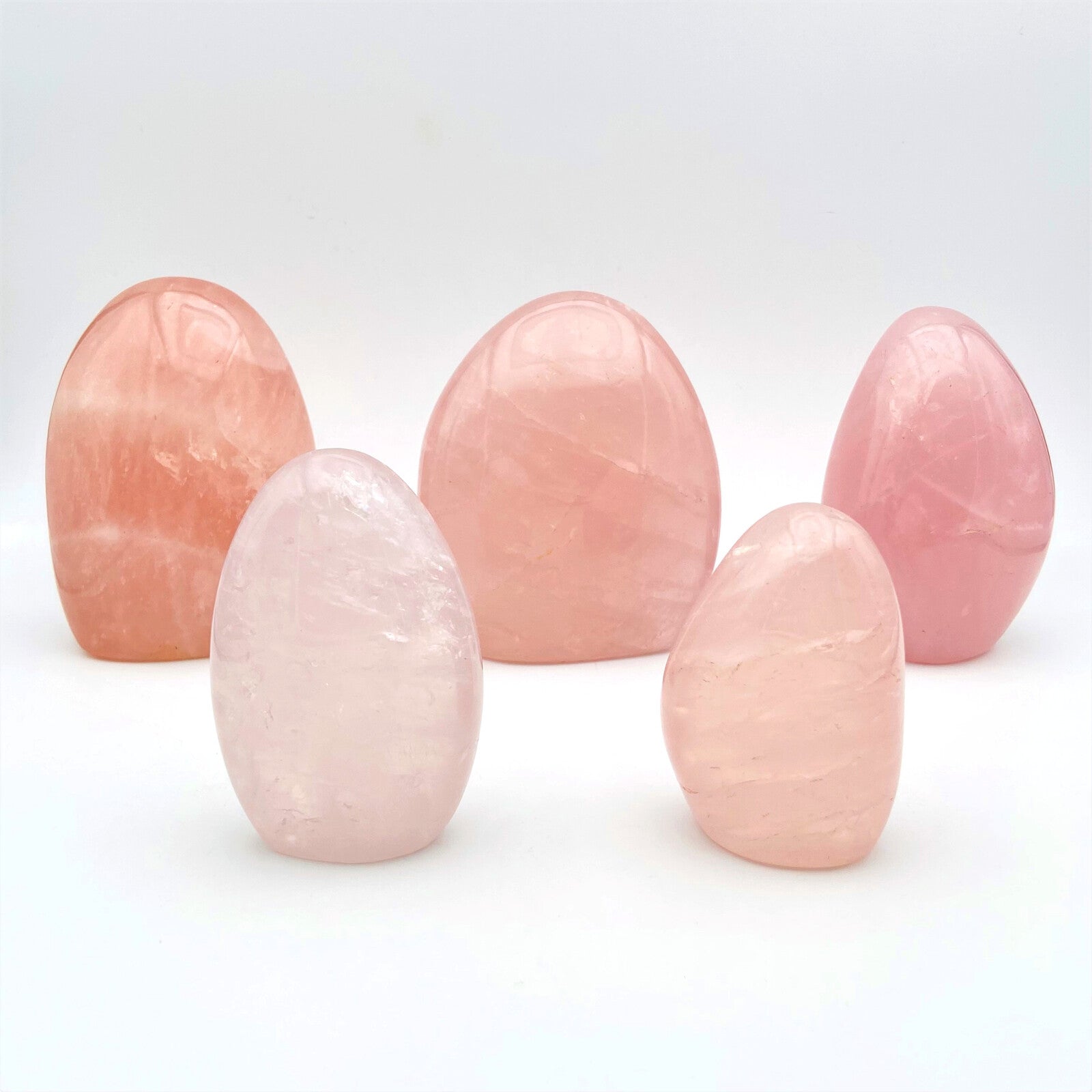Lot de 5 Formes Libres - Quartz Rose n°2