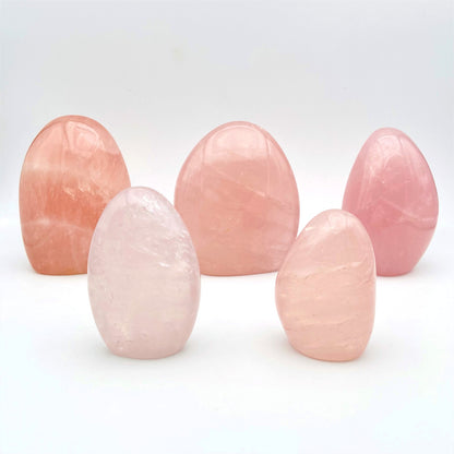 Lot de 5 Formes Libres - Quartz Rose n°2