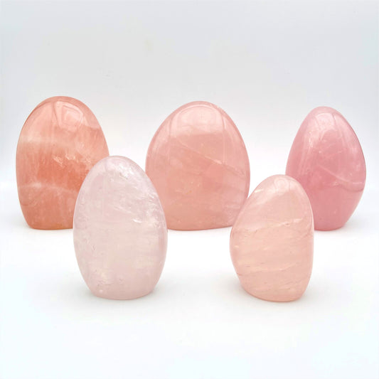 Lot de 5 Formes Libres - Quartz Rose n°2
