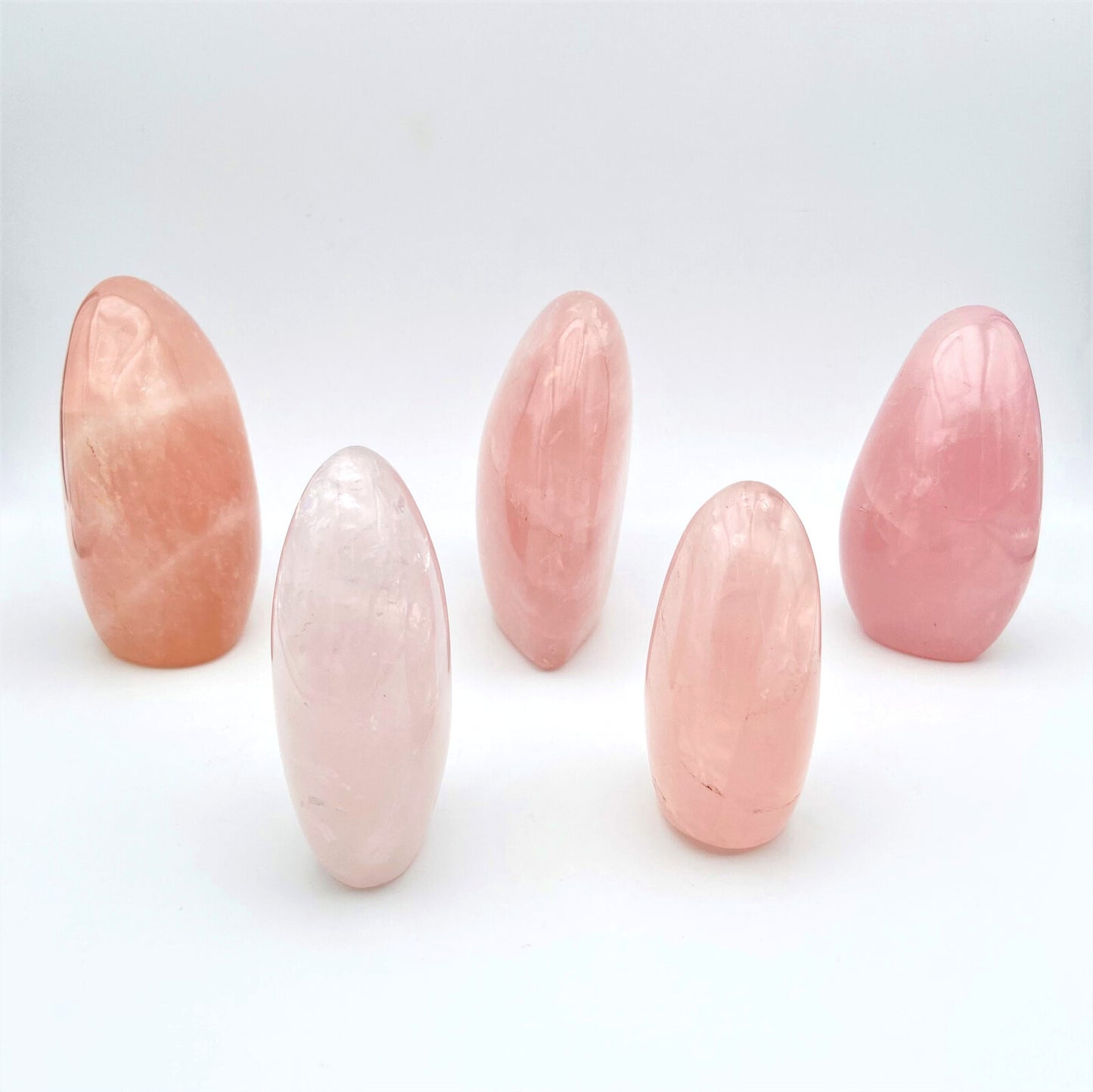 Lot de 5 Formes Libres - Quartz Rose n°2