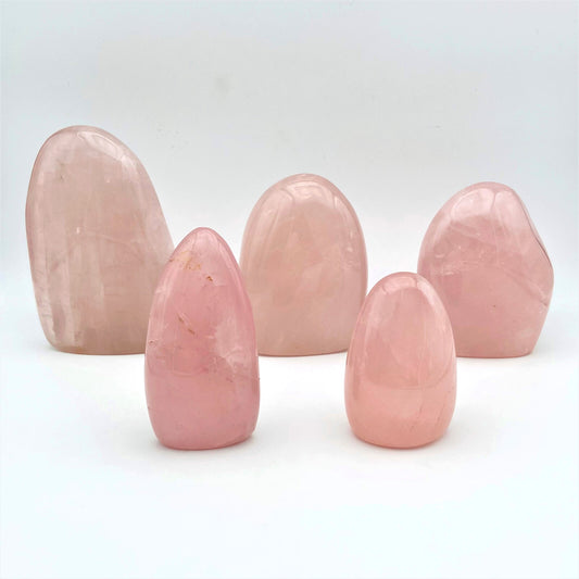 Lot de 5 Formes Libres - Quartz Rose n°3
