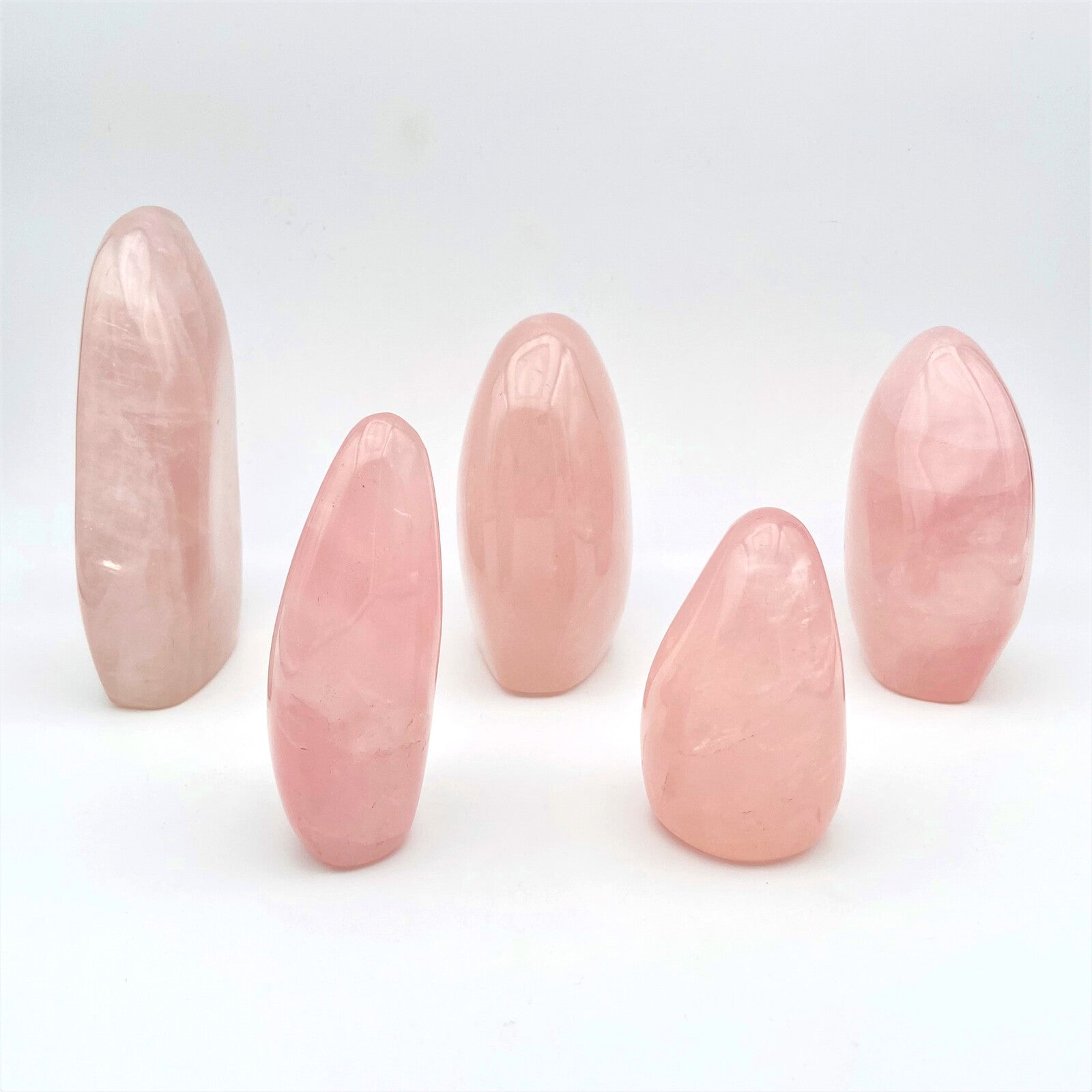 Lot de 5 Formes Libres - Quartz Rose n°3