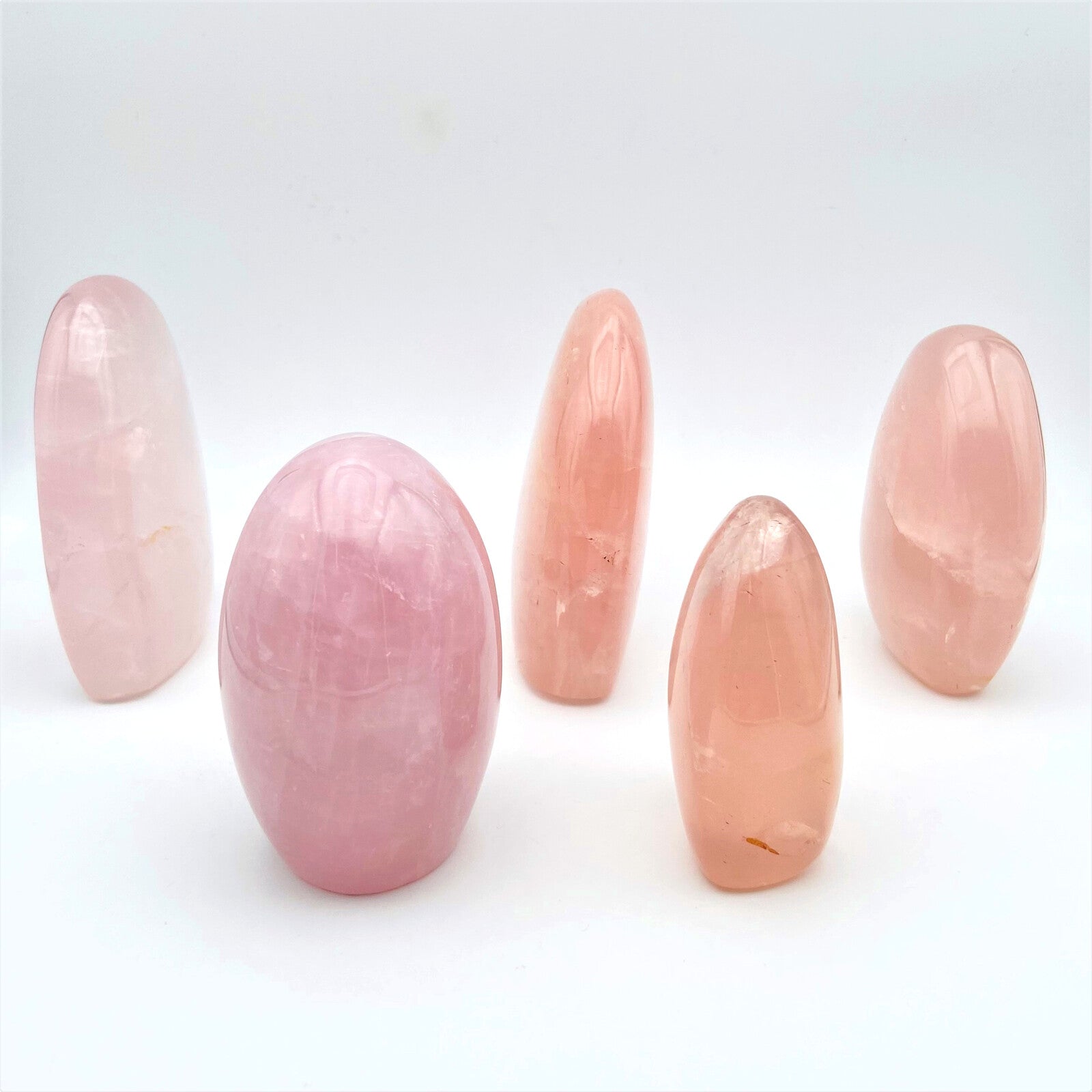 Lot de 5 Formes Libres - Quartz Rose n°5