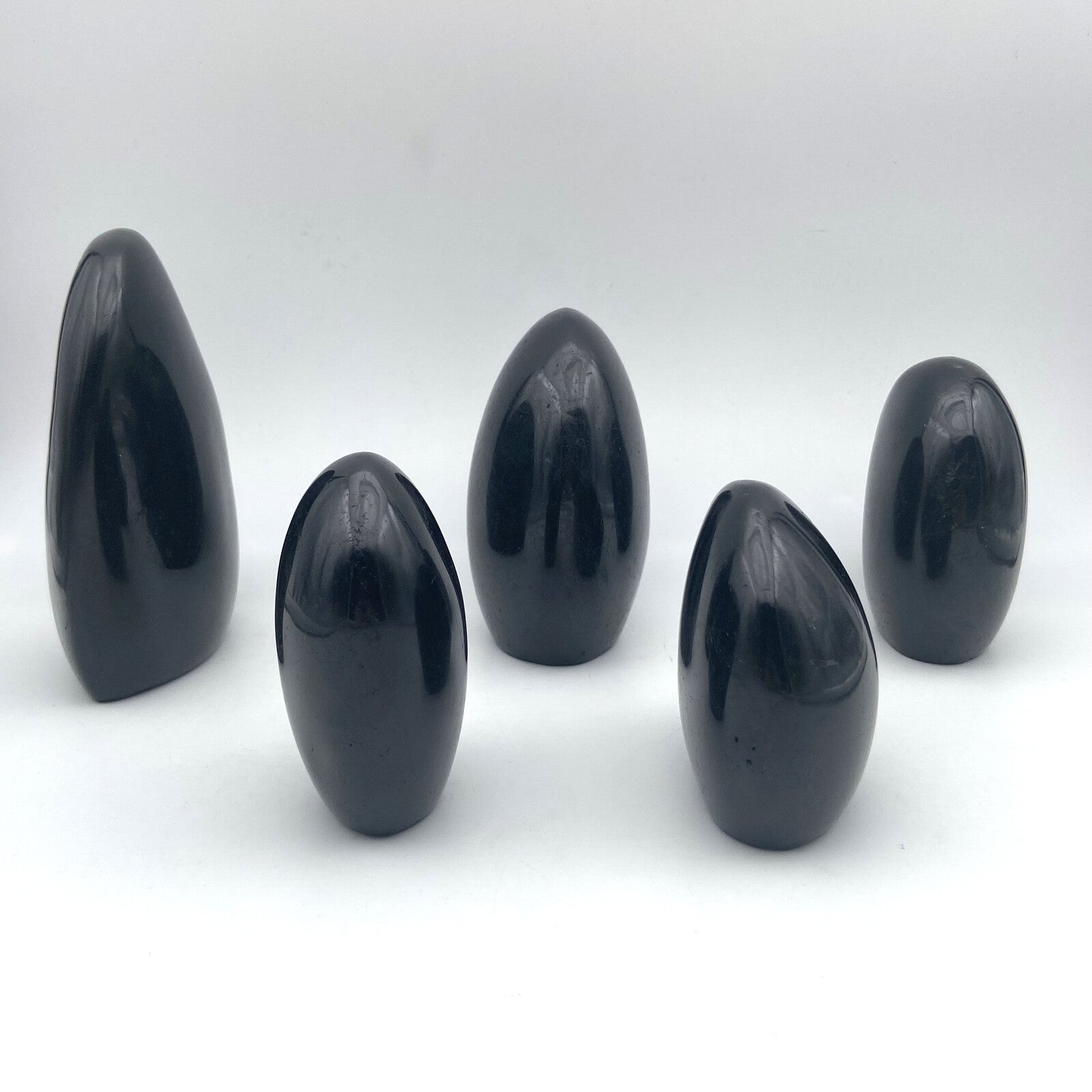 Lot de 5 Formes Libres - Tourmaline Noire n°3